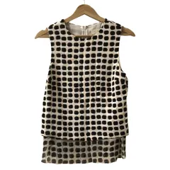 Kate spade(ケイトスペード) ノースリーブカットソー サイズS レディース - 白×黒×ピンクベージュ