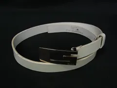 GUCCI グッチ 036.2194.1493.0 レザー ベルト 表記サイズ 60・24 レディース アイボリー系 DL4486