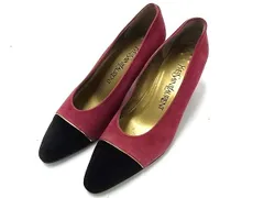 ■美品■ YVESSAINTLAURENT イヴサンローラン スエード ヒール パンプス サイズ 35 1/2 (約22.5cm) 靴 シューズ DL4657