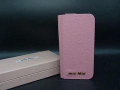 miu miu メガネケース ピンク ベロア調 - メルカリ