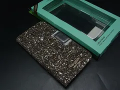 ■極美品■ kate spade ケイトスペード レザー 手帳型 iPhoneX対応 アイフォンケース スマホケース シルバー系×グレー系 DL2698