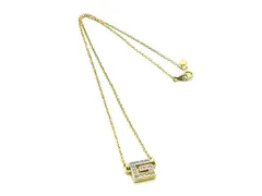 ■美品■ GIVENCHY ジバンシィ ヴィンテージ ラインストーン ネックレス ペンダント アクセサリー レディース ゴールド系 DL3487