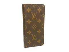 LOUIS VUITTON ルイヴィトン M63401 モノグラム フォリオ iPhone7plus/8plus 対応 アイフォンケース スマホケース ブラウン系 DL2621