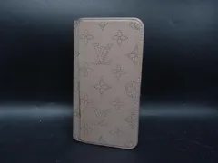 LOUIS VUITTON ルイヴィトン モノグラムマヒナ フォリオ iPhone 7Plus/8Plus 対応 手帳型 アイフォンケース ベージュ系 DL2635