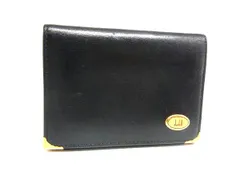 ■美品■ dunhill ダンヒル レザー カードケース カード入れ パスケース 定期入れ メンズ ブラック系 DL2640