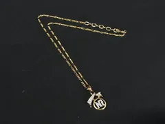 ■極美品■ NINA RICCI ニナリッチ ラインストーン ネックレス ペンダント アクセサリー レディース ゴールド系 DL1735