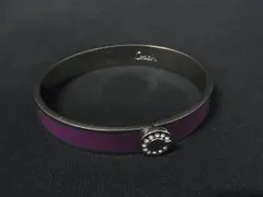 COACH コーチ ラインストーン ブレスレット バングル アクセサリー レディース シルバー系×パープル系 DL1269