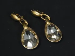 SWAROVSKI スワロフスキー クリップ式 イヤリング アクセサリー レディース ゴールド系×クリア系 DL1790