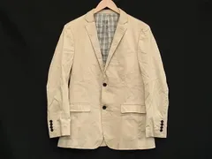 ■美品■ BURBERRY バーバリーブラックレーベル コットン×ポリウレタン ジャケット アウター 上着 サイズM 洋服 アイボリー系 DL1945