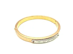 ■美品■ COACH コーチ バングル ブレスレット アクセサリー レディース ピンクゴールド系 DL3278