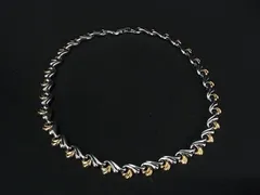 ■極美品■ pierre cardin ピエールカルダン ネックレス ペンダント アクセサリー レディース シルバー系×ゴールド系 DL1996