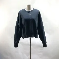 ナイキ 2022 レディース オーバーサイズ クロップド 裏起毛パーカー S ヴィンテージ