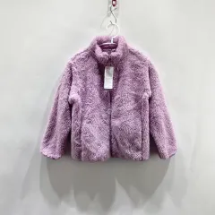 ユニクロ タグ新品 キッズ フリースジップアップ ジャケット 140 ヴィンテージ
