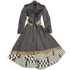 COMME des GARCONS コムデギャルソン　01SS　AD2000　オプティカルパワー　ノースリーブワンピース　ジャケット　セットアップ　01SS　AD2000　カモフラ　迷彩切替　レディース　アーカイブ