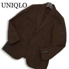 UNIQLO ユニクロ 秋冬★ ウール ブレンド ツイード テーラード ジャケット Sz.M メンズ