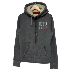 ホリスター ロゴ シープスキン ファー フーディー ジップアップ