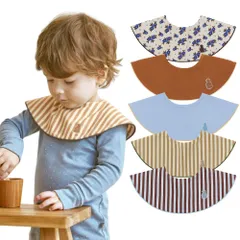 新品 [Konny] コニーベビースタイ セット Baby Bib 360°ローリング よだれかけ 吸収性・速乾性 シンプル 女の子 男の子 ベビーコーデ 出産祝い おしゃれ プレゼント