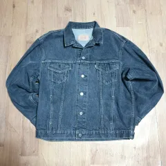 (XL)リーバイス シルバータブ 70650-5559 トラッカー デニムジャケット DARK GREY