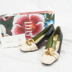GUCCI グッチ ヴィンテージ G金具 レザー スリングバックパンプス 39 GUCCI グッチ ヴィンテージ G金具 レザー スリングバックパンプス 39