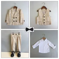 5点セット子供スーツ 男の子 フォーマルスーツ キッズおしゃれ ベビー スーツ 発表会 入学式 入園式 卒業式 結婚式 七五三 誕生日タキシード 子どもジュニア