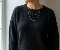 サージカルステンレス　2連　ネックレス