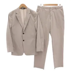 ユニクロ UNIQLO ×セオリー Theory 感動イージー セットアップ ジャケット パンツ M 背抜き シングル ベージュ 春夏 /AE