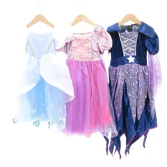 NNJXD Duokipolla コスチューム ドレス 3点セット まとめ キッズ 110 120 ブルー パープル ピンク /UO ■GY99