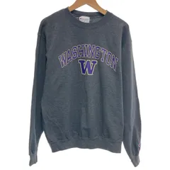Champion　スウェット　長袖　トレーナー　トップス　クルーネック　裏起毛　プリント　ワシントン大学　カレッジ　アメカジ　古着