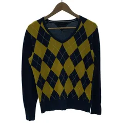 TOMMY HILFIGER　セーター　長袖　ニット　トップス　クルーネック　アーガイル柄　ハイゲージ　インポート　古着