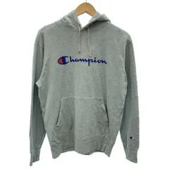 Champion　パーカー　プルオーバー　トップス　裏毛　ブランドロゴ　プリント　アメカジ　古着