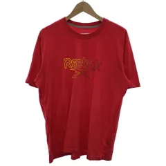 Reebok　Tシャツ　半袖　トップス　クルーネック　ロゴT　ブランドロゴ　プリント　オーバーサイズ　スポーツ　古着