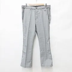 エドウィン EDWIN GOLF ゴルフ スポーツウエア パンツ スラックス ストレッチ ロング チェック柄 黒 グレー ブラック XL