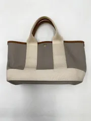 TOPKAPI BREATH トプカピブレス スコッチグレイン ネオレザー ミニトート ハンド バッグ ライトグレー ■■◎レディース