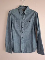 【放出】ダブルアールエルRRL シャンブレーワークシャツ サイズM 2026年最新】RRL シャンブレー シャツの人気アイテム - メルカリ