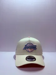 Newera ロサンゼルスレイカーズ 17×チャンピオンズ 9forty A-FRAME スナップバックキャップ ホワイトカラー