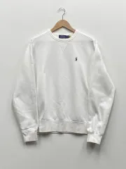 ポロ ラルフローレン 白 スウェット L