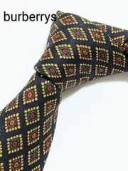burberrys/バーバリーズ/総柄/ネクタイ/ブラック×レッド×グリーン