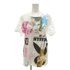 ヒステリックグラマー HYSTERIC GLAMOUR PLAYBOY コラボ Tシャツ M 白 ホワイト 半袖 グラフィックプリント ラウンドネック /NL ■GY06