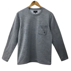エポカ ウォモ EPOCA UOMO カットソー Tシャツ ラウンドネック プルオーバー メランジ 長袖 M グレーのサムネイル
