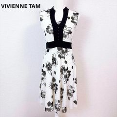 VIVIENNE TAM ヴィヴィアンタム シルク カシュクールワンピース - メルカリ