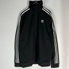 未使用級　adidas トラックジャケット　ベッケンバウアー　ブラック　刺繍ロゴ