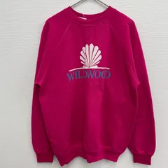 80s USA製 Hanes スウェット WILDWOOD ピンク ヴィンテージ【メンズL】