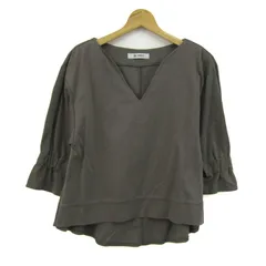 ナノユニバース ブラウス シャツ トップス カットソー プルオーバー レディース 36サイズ グレー nano universe 【中古】