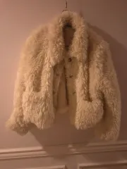 アイボリーファー ジャケット