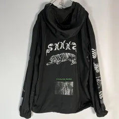 DIESEL   グラフィック　ナイロンジャケット　ブラック　Mサイズ相当