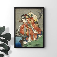 A2사이즈 가가와 쿠니요시 포스터 시즈오마에 우키요에 배우 그림 가부키 일본화 일본식 아트 포스터 쿠니요시 (rossografico 31-100530_a2)