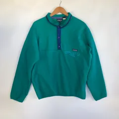 80s patagonia ライトウェイトシンチラスナップTプルオーバー メンズ L グリーン 3102202601120087