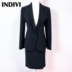 新品INDIVI ノーカラーツィードジャケット38 セレモニー 入学式 卒業式