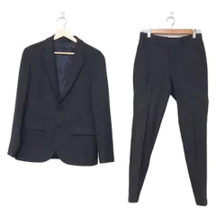 United Arrows GREEN LABEL RELAXING(ユナイテッドアローズ グリーンレーベル) シングルスーツ メンズ - 黒×ダークグレー ウエストゴム