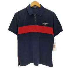 ポロスポーツラルフローレン POLO SPORT RALPH LAUREN ロゴ刺繍 パイル地 バイカラー 半袖ポロシャツ メンズ import：M 